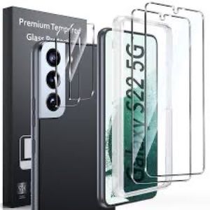 BERSEM [2 Pack] Screen Protector Hardness/Tempered Glass for Galaxy S22 5G